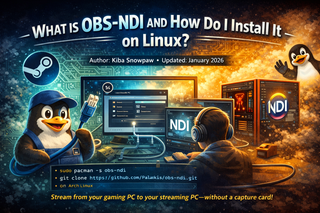 📡 What is OBS-NDI and How Do I Install It on Linux?